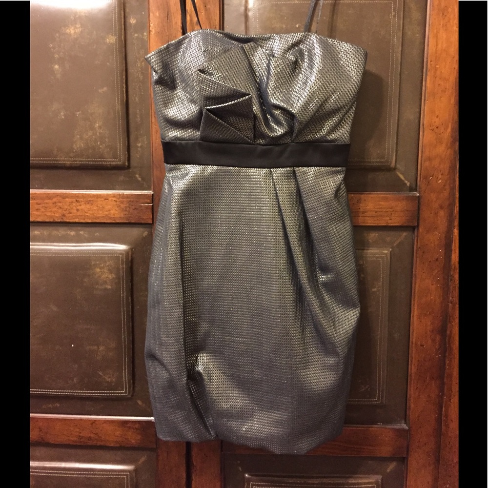 Max and Cleo short strapless dress